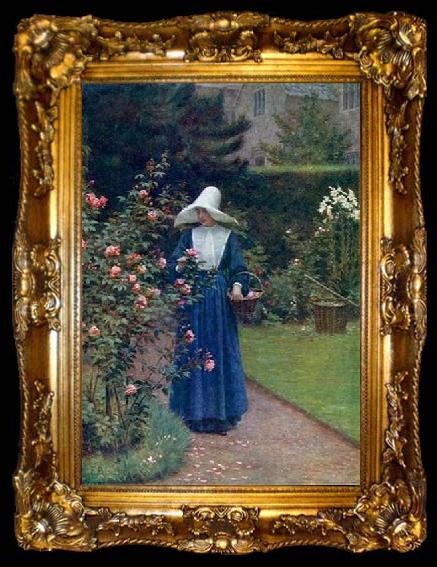 framed  Edmund Blair Leighton The roses